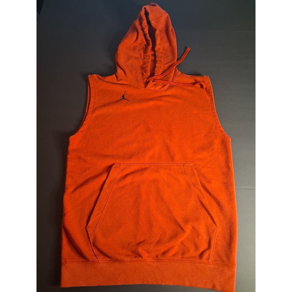 Nike Air Jordan Dri-FIT Sleeveless Pullover Training Hoodie Red Size Small